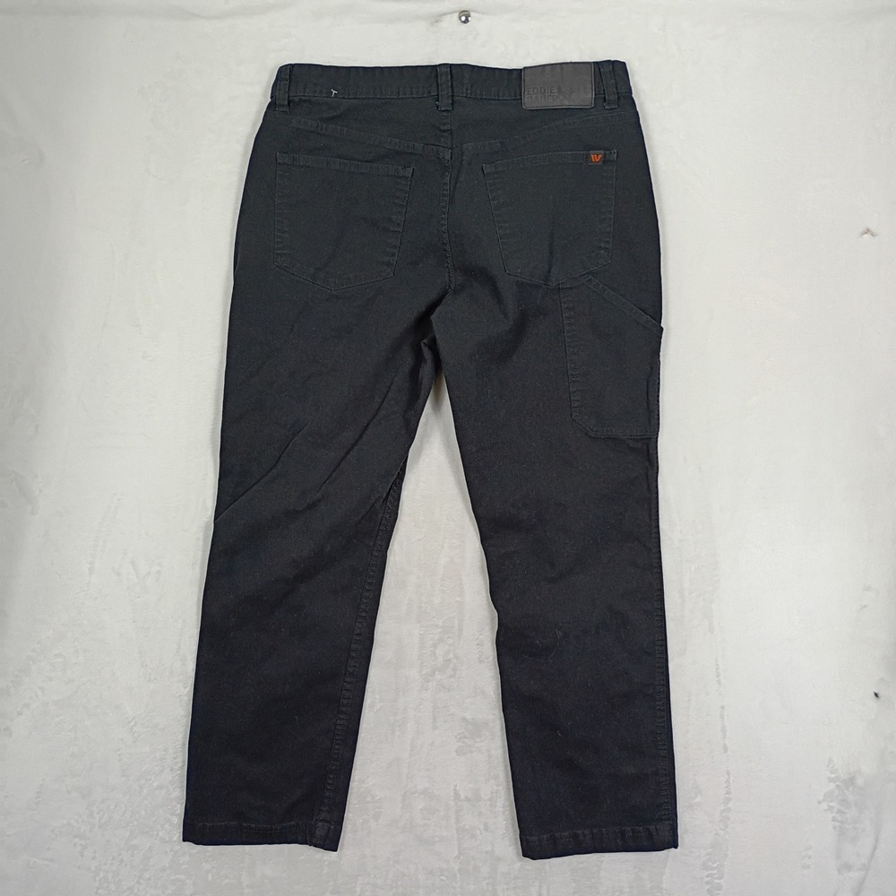 Eddie Bauer Utility Pants Mens 34x30 Black Canvas Carpenter Gorpcore Hiking Work